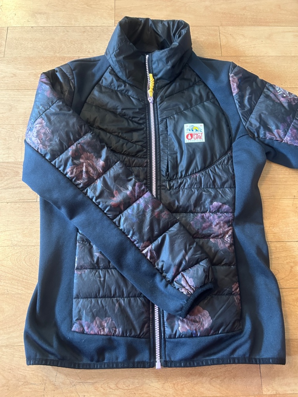 Picture Organic Black Quilted Hybrid Puffer Jacket